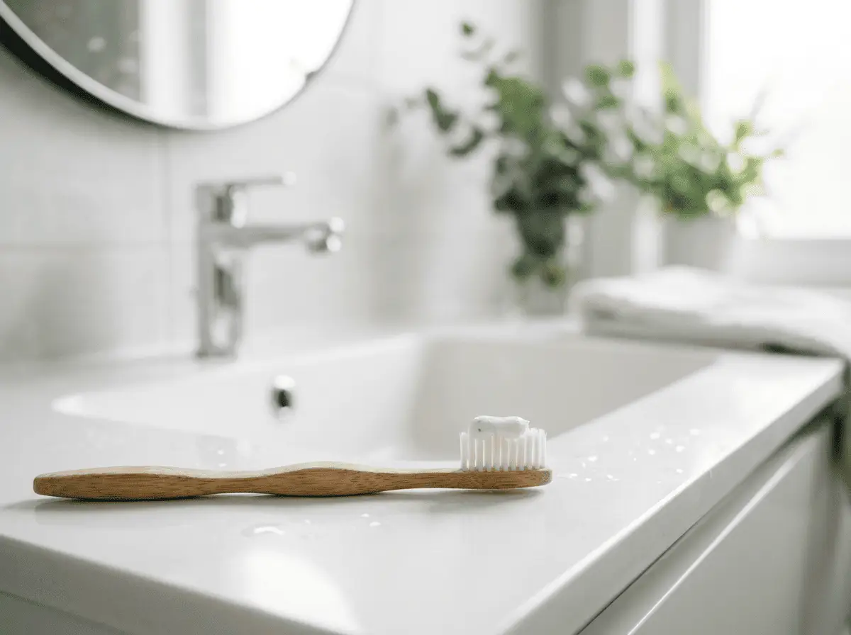 Brossage des dents avec une brosse à poils souples — conseils d'hygiène bucco-dentaire au cabinet dentaire à Lyon