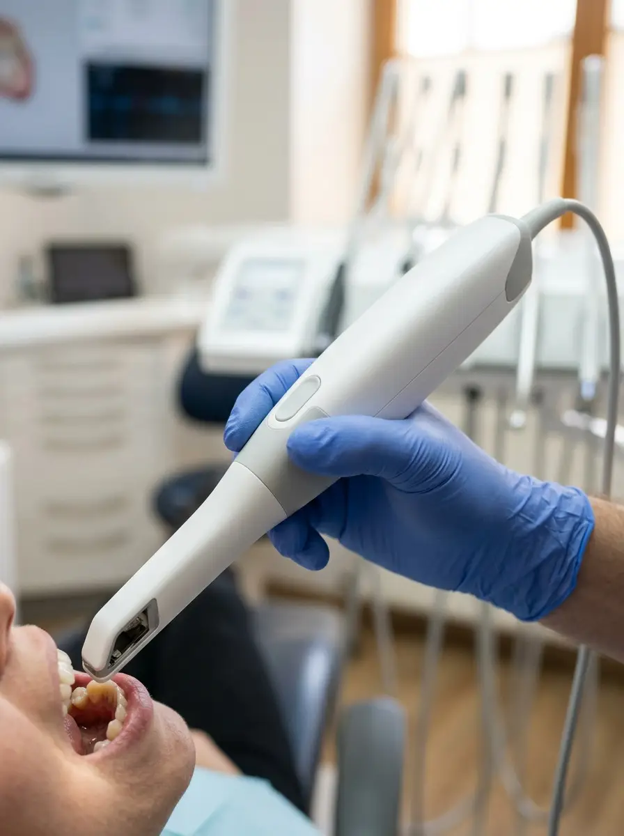 Empreinte optique numérique par scanner intra-oral au cabinet à Lyon