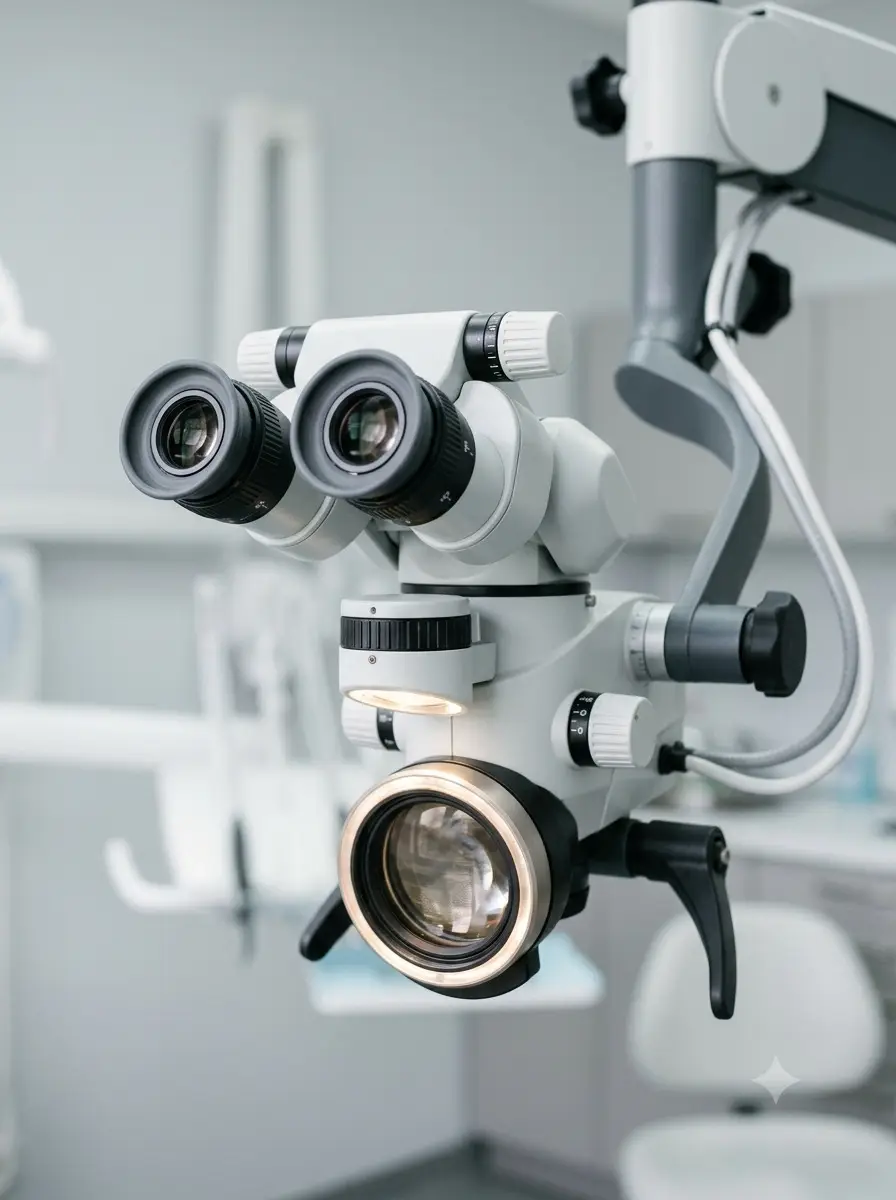 Microscope opératoire dentaire au cabinet à Lyon